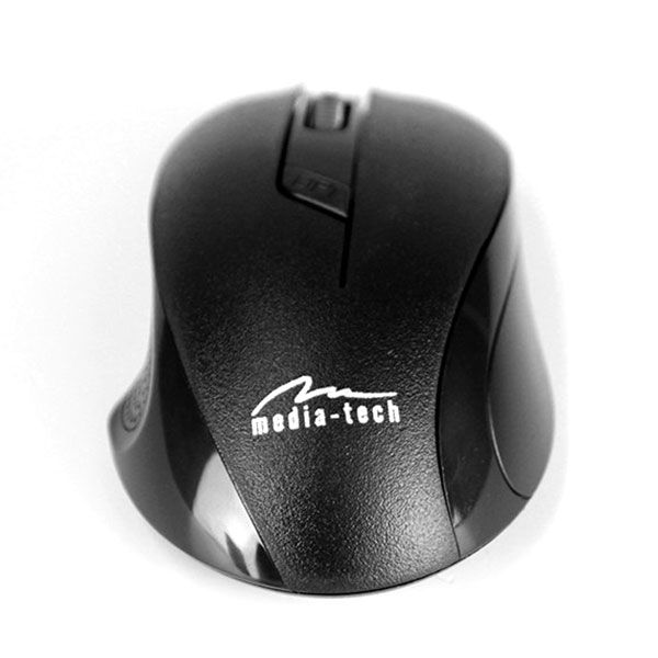 Мишка Media-Tech Trico, бездротова, 3 кн.,2400dpi, чорна (MT1114)