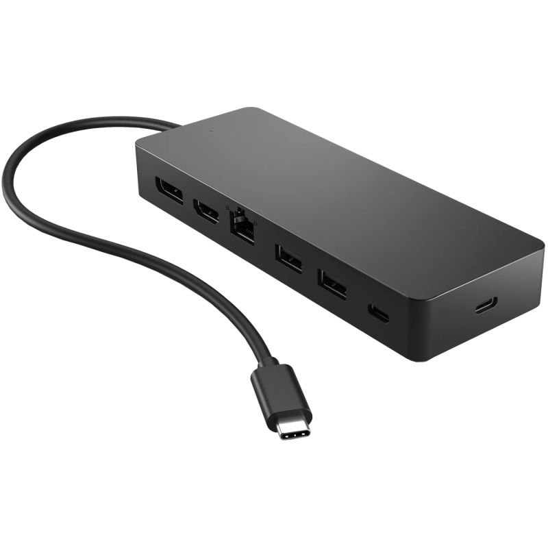 Док-станція USB3.1 Type-C --> HDMI 4K60Hz/USB 3.0x2/Type-Cx2/DP/RJ45/Ethernet чорна HP (50H55UT)