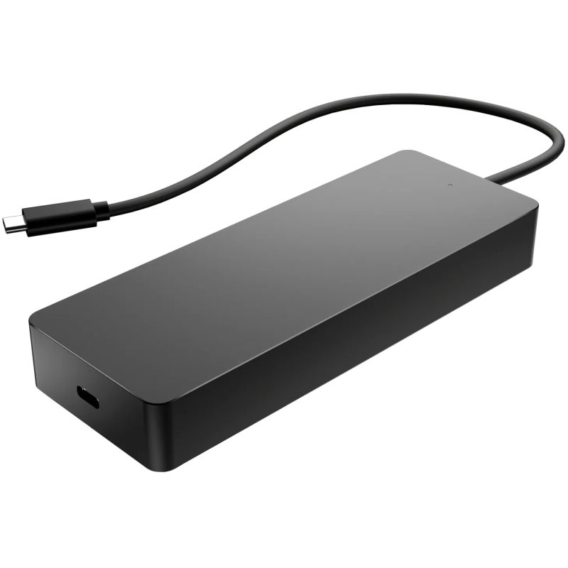 Док-станція USB3.1 Type-C --> HDMI 4K60Hz/USB 3.0x2/Type-Cx2/DP/RJ45/Ethernet чорна HP (50H55UT)