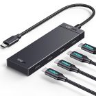 Хаб USB 3.2 Type-C -> 4хUSB-C 3.2 Gen2 10Gbps Black CM806 Ugreen (35584)