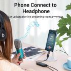 Звукова карта USB AUX jack, 3*TRS (Mic + Ear) 0.15m Volume Control чорна (CDRBB)