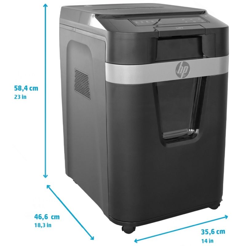 Знищувач документів HP Pro Shred Auto 200MC, A4, 80g х 10 л.,2*12, 32л., P-5 (2821)