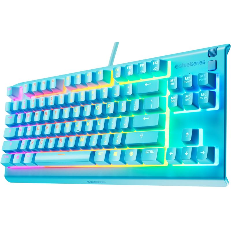 Клавіатура ігрова SteelSeries Apex 3 TKL UA Aqua (64933)