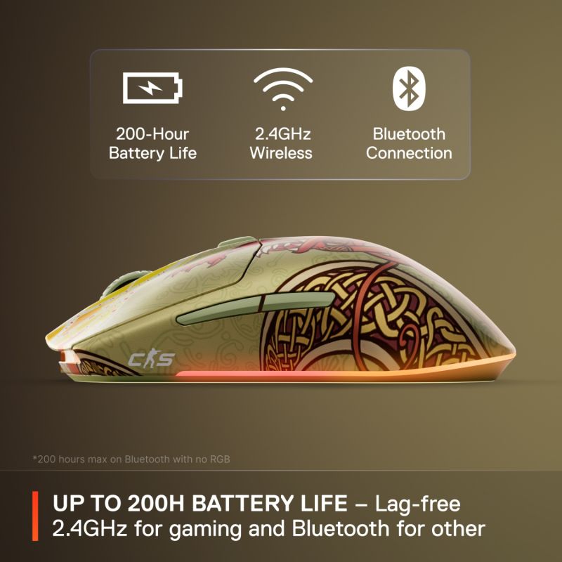 Мишка SteelSeries CS2 Dragon Lore Edition Wireless RGB (62614)