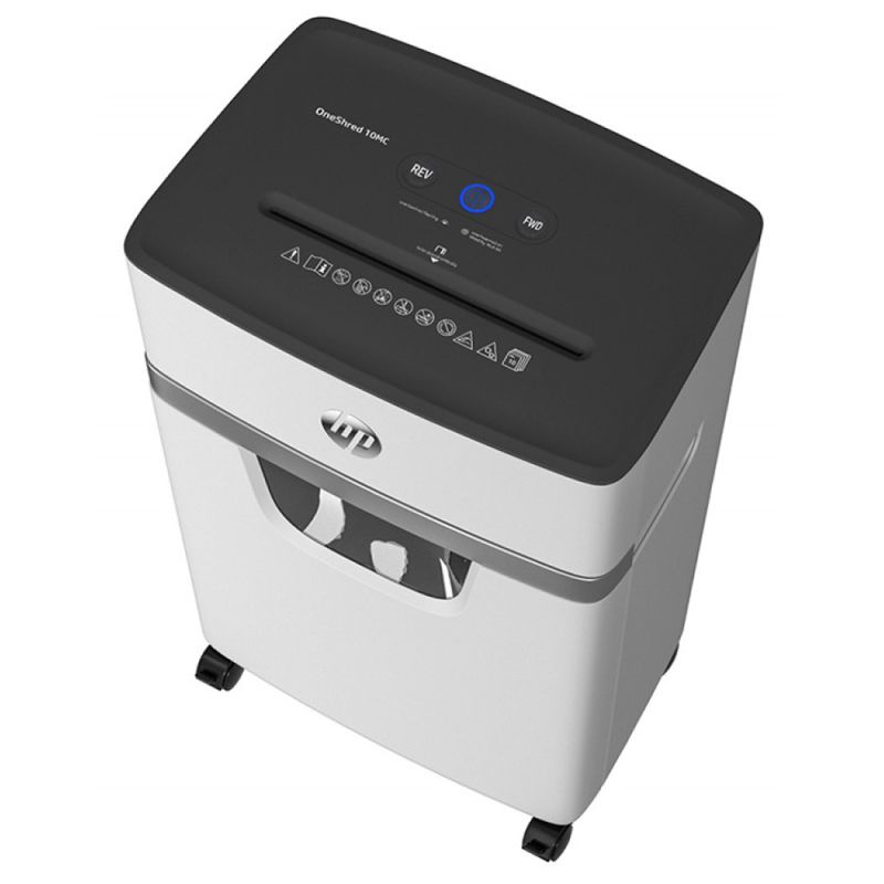 Знищувач документів HP OneShred 10MC, A4, 80g х 10 листів, 2*15, 20 л., P-5 (2804)