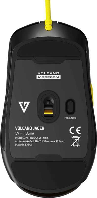 Мишка Modecom Jager Volcano, ігрова, 12400dpi., 7кн.,RGB, Hot-Swap, custom., чорна (M-MC-JAGER-100)