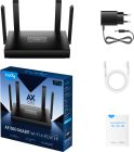 Маршрутизатор Cudy , AX1500 Gigabit Wi-Fi 6, 2.4GHz, 4x10/100/1000Mbps, WPA3, 4x5dBi fixed ant (WR1500)