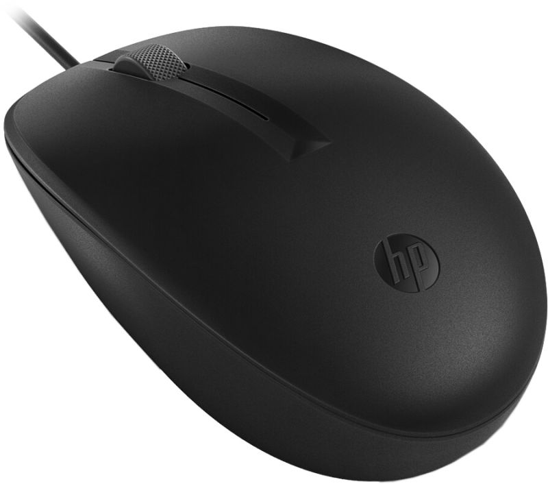 Мишка дротова HP 128 Laser Wired, 3кн., 1200 dpi, чорна (265D9AA)