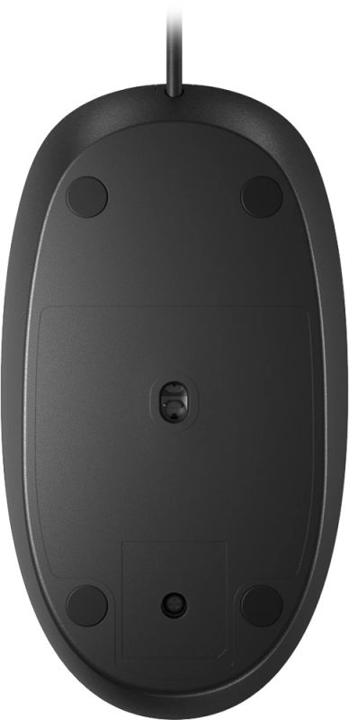 Мишка дротова HP 128 Laser Wired, 3кн., 1200 dpi, чорна (265D9AA)
