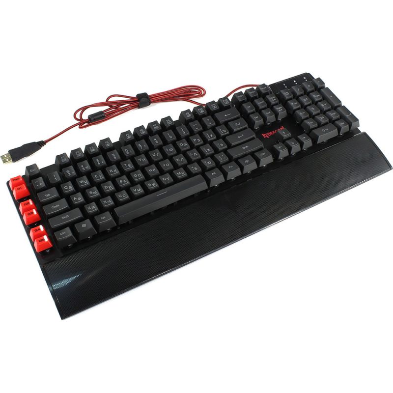 Клавіатура ігрова Redragon Yaksa K505 UKR, 7 кольорів AntiGhost USB (70392)