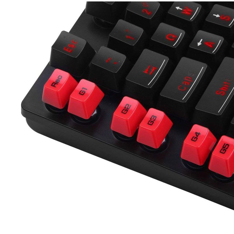 Клавіатура ігрова Redragon Yaksa K505 UKR, 7 кольорів AntiGhost USB (70392)