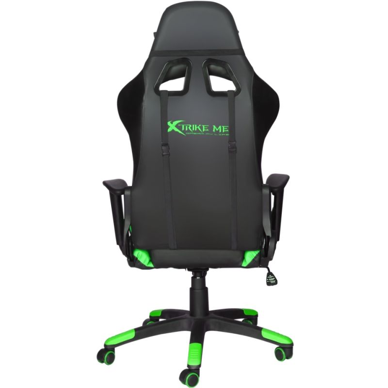 Крісло ігрове XTRIKE ME Advanced Gaming Chair GC-905, 50мм, чорно-зелене (GC-905GN)