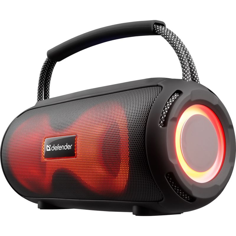 Акустична система 1.0 Defender S450, 10Вт RGB/BT/FM/USB/TF/AUX/TWS чорна (65451)