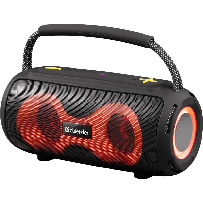 Акустична система 1.0 Defender S450, 10Вт RGB/BT/FM/USB/TF/AUX/TWS чорна (65451)
