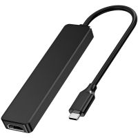 Док-станція USB3.0 Type-C --> HDMI 4K30Hz/USB2.0x2/USB 3.0/USB-C PD 100W 5 in 1 Hub Choetech (HUB-M80-BK)