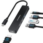 Док-станція USB3.0 Type-C --> HDMI 4K30Hz/USB2.0x2/USB 3.0/USB-C PD 100W 5 in 1 Hub Choetech (HUB-M80-BK)