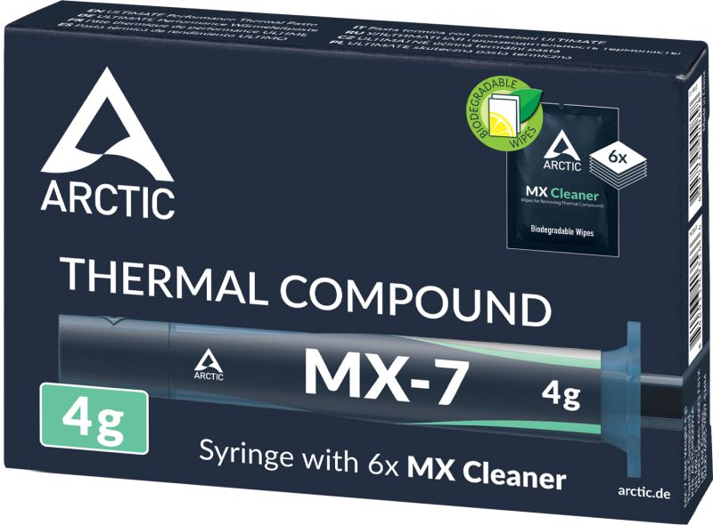 Термопаста Arctic MX-7. 4г + 6pcs MX Cleaner (ACTCP00092A)