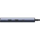 Док-станція USB3.0 Type-C --> DP4K60Hz/RJ45/USB-Ax2, 3.0/ 1xUSB-C 3.0/ PD 100W CM512 сіра Ugreen (75643)