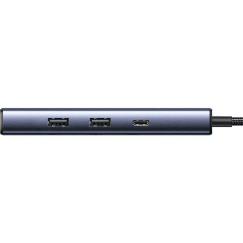 Док-станція USB3.0 Type-C --> DP4K60Hz/RJ45/USB-Ax2, 3.0/ 1xUSB-C 3.0/ PD 100W CM512 сіра Ugreen (75643)