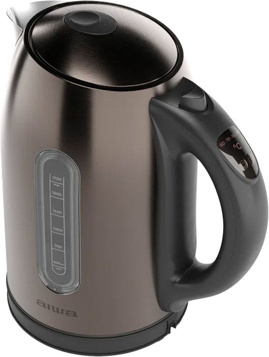 Електрочайник AIWA KAWAKO AKT-3000D 2200Вт/ 1.7л/ Strix/ встановлення температури нагріву/ метал (AKT3000D)