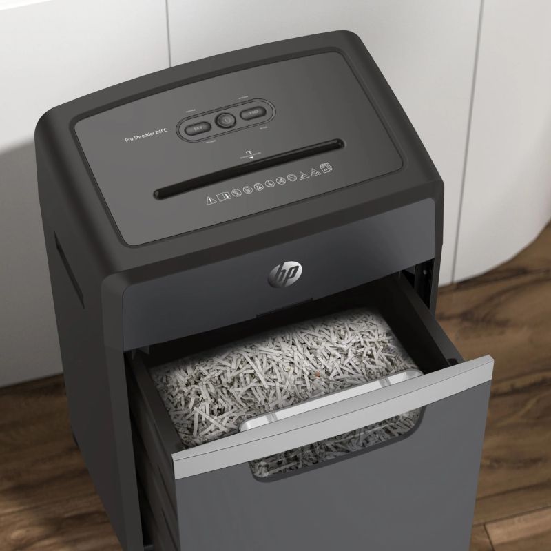 Знищувач документів HP Pro Shredder 24CC, A4, 80g х 24 листів, 4*35, 30 л., P-4 (2815)