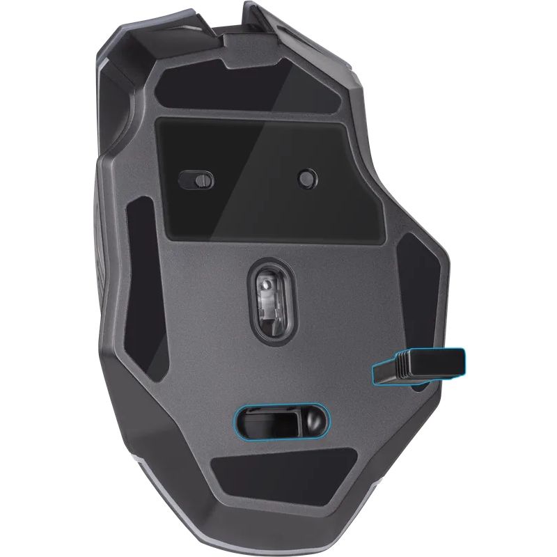 Мишка Defender Uran GM-503, бездротова, ігрова, 3200 dpi., 8кн., 400mAh, LED, чорна (52503)