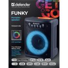 Акустична система 1.0 Defender Funky 10Вт, Light/BT/FM/USB/MIC/AUX (65053)