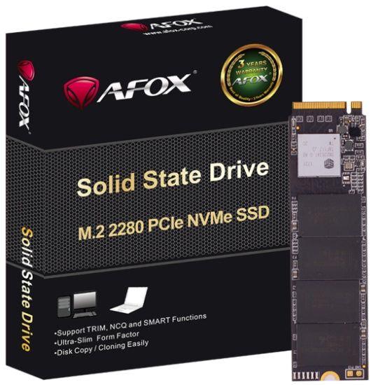 SSD 1Tb AFox ME300 M.2 2280 PCIe NVMe Gen 3x4 3D TLC NAND, Retail (ME300-1000GN)