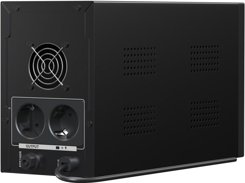 ДБЖ Marsriva , 2000ВА/1200Вт, Line-Interactive, LED version, 2хSchuko, 2*12V/9Ah, metal (MR-UF2000)