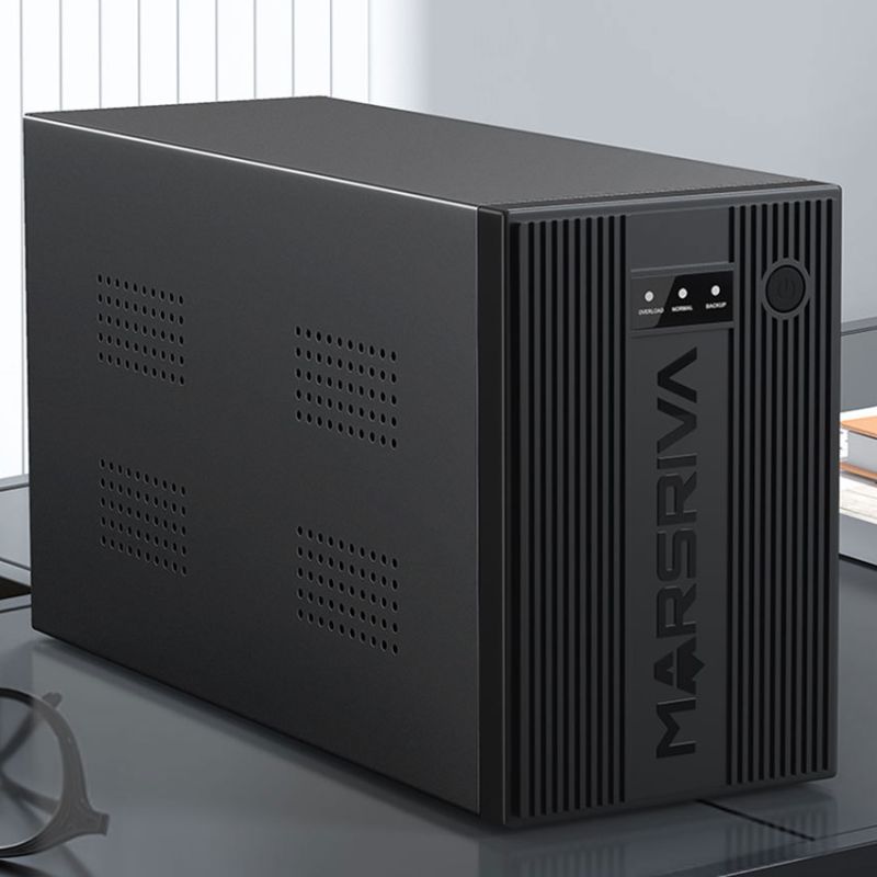 ДБЖ Marsriva , 2000ВА/1200Вт, Line-Interactive, LED version, 2хSchuko, 2*12V/9Ah, metal (MR-UF2000)