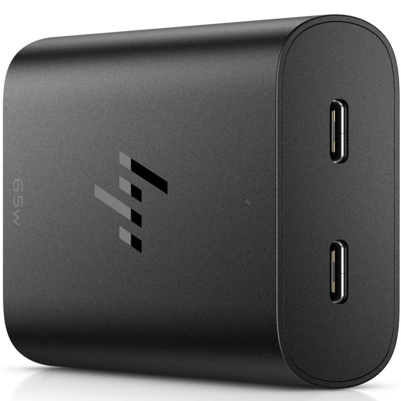 Адаптер живлення для ноутбука HP 65W GaN USB-C LC, чорний (600Q7AA)