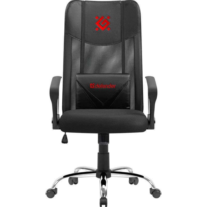 Крісло ігрове Defender Totem поліуретан 50мм,сітка, RGB, Black (64335)