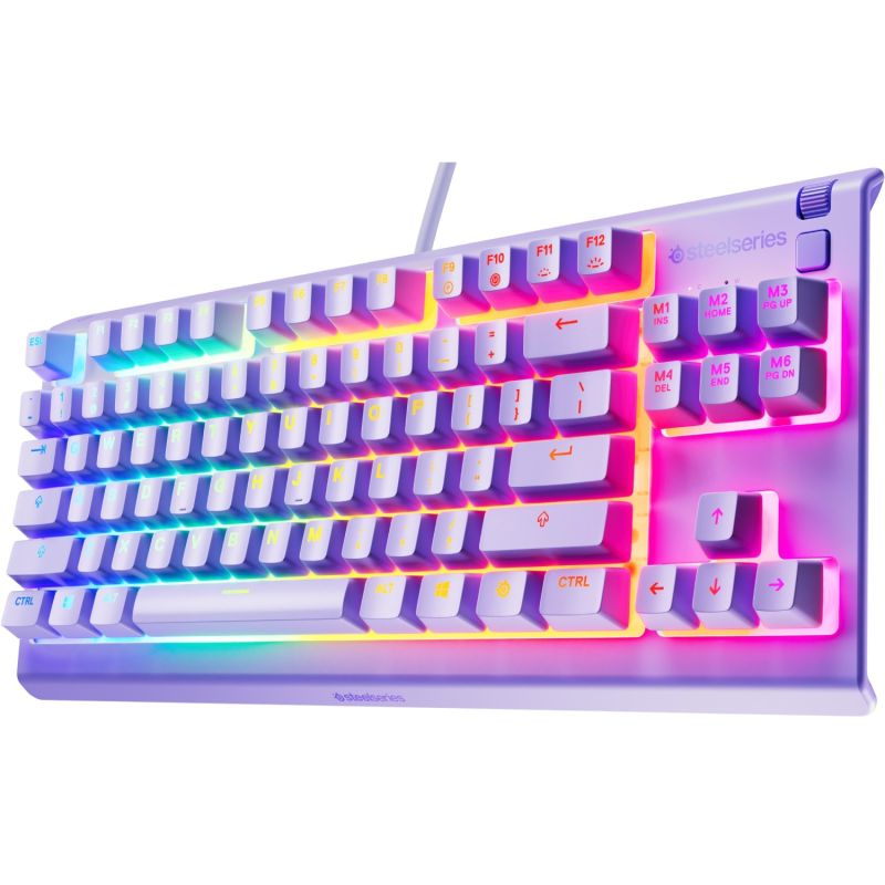 Клавіатура ігрова SteelSeries Apex 3 TKL UA Lavender (64940)