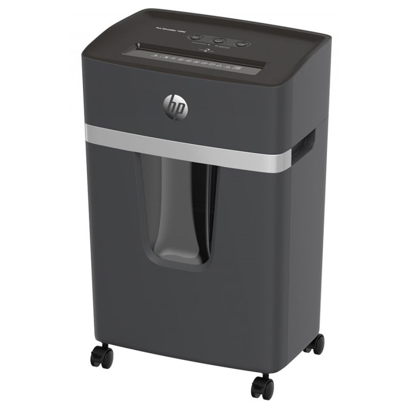Знищувач документів HP Pro Shredder 10MC, A4, 80g х 10 листів, 2*15, 20 л., P-5 (2812)