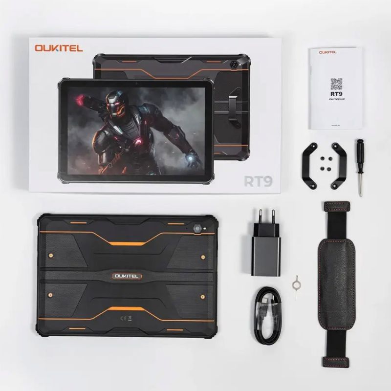 Планшет Oukitel RT9 10.1" HD /6GB/256GB/ T606 /11000mAh/ 16+16Мп /IP69K/LTE Orange (6931940766838)