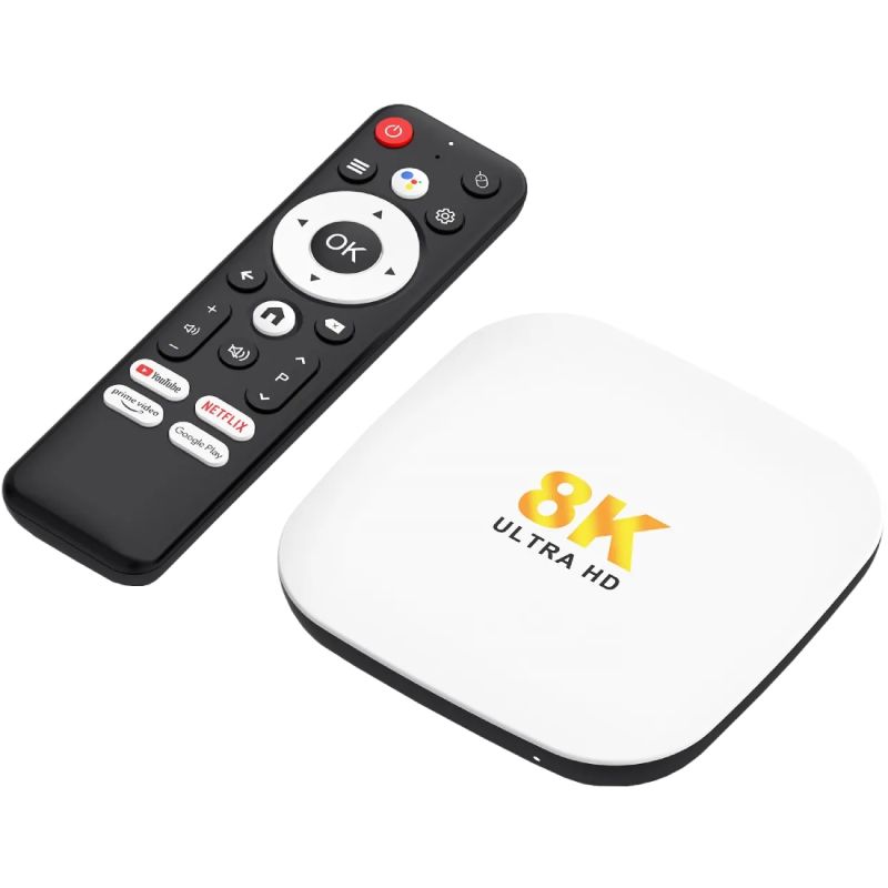 TV Медіаплеєр H96 MAX M2 plus 2/16Gb/ Rockchip RK3528/ Android 14/ WiFi 6/ BT 5.4/ LAN:100M/ IRпульт (M2PLUS_2GB/16GB)