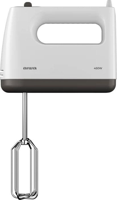 Міксер AIWA TeSaberu AHX-600 ручний 450Вт/ 5 швидк./ TURBO/ білий (AHX600)