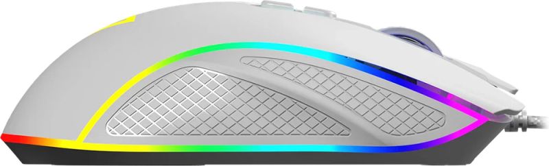 Мишка Modecom Veles Volcano, ігрова, 12800dpi., 8кн.,RGB, біла (M-MC-VELES-200)
