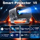 Проєктор H96 MAX V8 LED LCD HD 180AL 16:9 CPU:RK3566 1G/8G Android 12.0 WiFi6 BT сірий (H96MAX_V8)