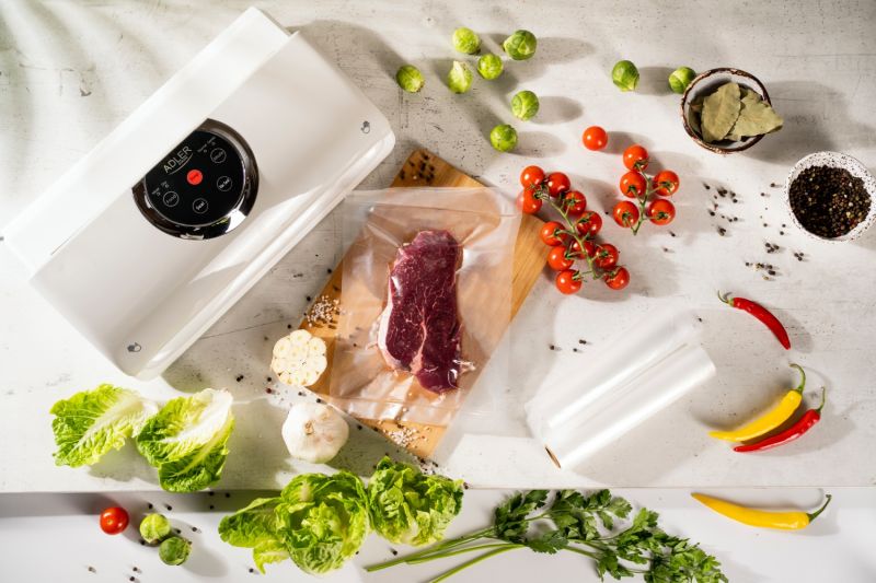 Вакууматор Adler AD 4503 для пакетів,рулонів та контейнерів/ 130Вт/ 30см/ ел. керування/ сірий (AD4503)