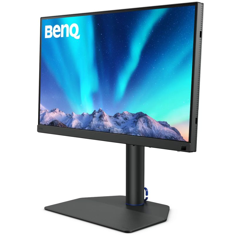 TFT 27" BenQ SW272Q, 2K IPS, 2хHDMI, DP, USB-C, HAS, USB-hub, MCR, Pivot, сірий (9H.LLPLB.QBE)