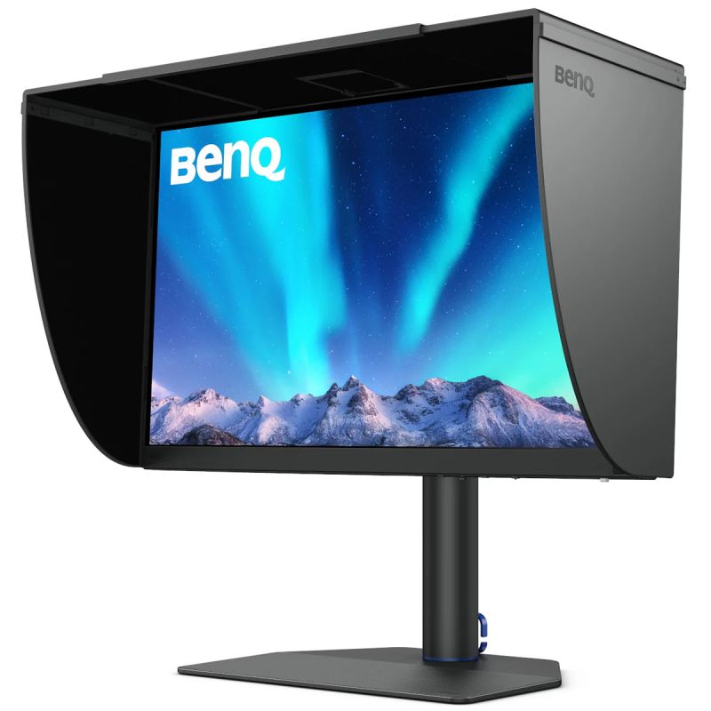 TFT 27" BenQ SW272Q, 2K IPS, 2хHDMI, DP, USB-C, HAS, USB-hub, MCR, Pivot, сірий (9H.LLPLB.QBE)