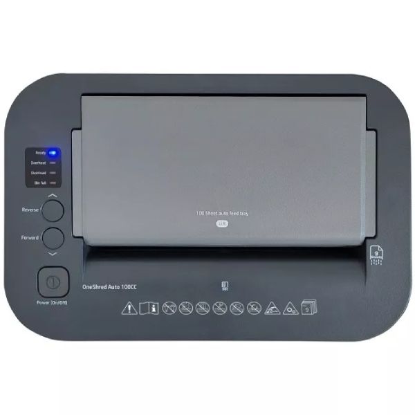 Знищувач документів HP OneShred Auto 100CC, A4, 80g х 9 листів, 4.3*12, 17 л., P-4 (2818)