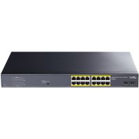 Комутатор Cudy , 16-Port Gigabit PoE+ Switch with 2 Gigabit SFP ports 200W (GS1020PS2)