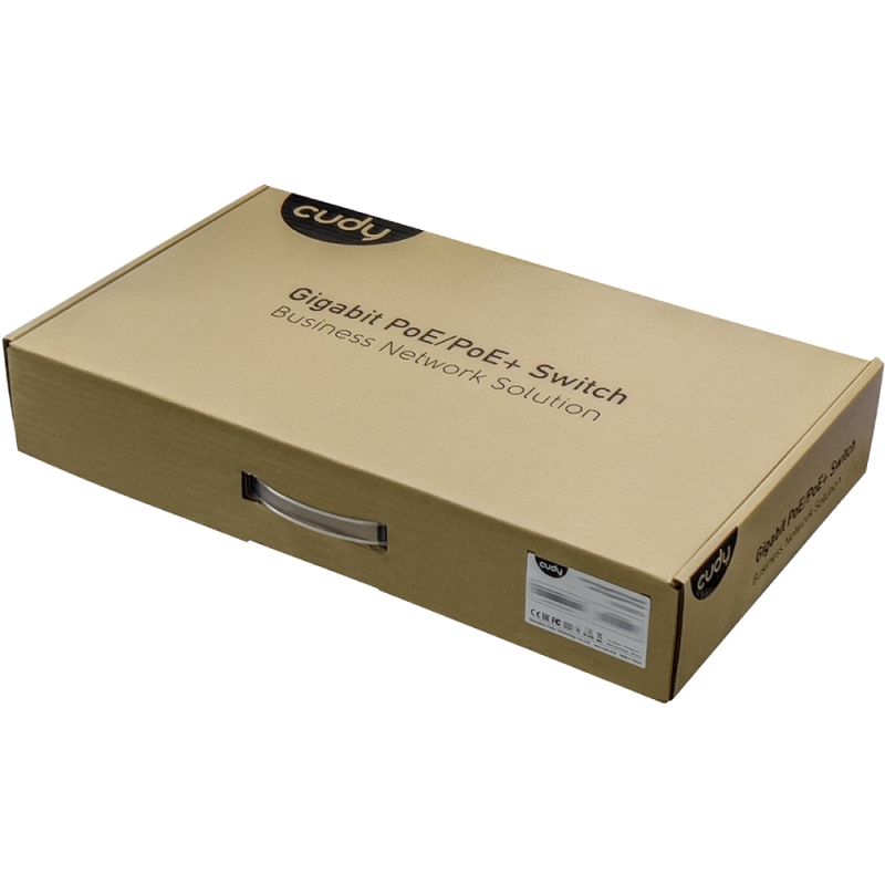 Комутатор Cudy , 16-Port Gigabit PoE+ Switch with 2 Gigabit SFP ports 200W (GS1020PS2)