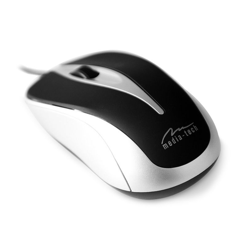 Мишка Media-Tech Plano, 3кн., 800dpi, срібляста (MT1091S)