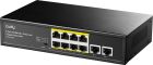 Комутатор Cudy , 8 портовий 10/100M PoE+ Switch with 2 Gigabit Uplink Ports 120W (FS1010PG)