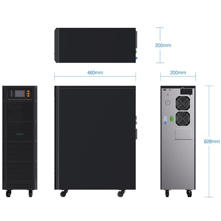 ДБЖ Marsriva , 6кВА/6кВт, 1:1 phase, Smart Online UPS, 16*12V/9Ah (MR-US6K)