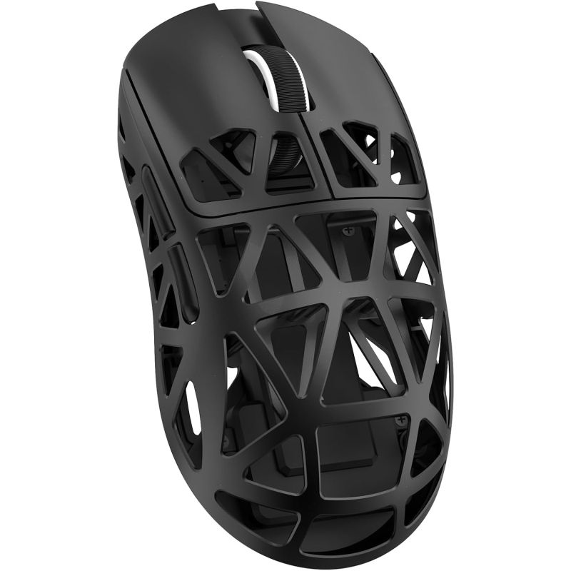 Мишка Attack Shark R2, Wireless/Bluetooth, 42000dpi, (PAW3950), 6кн., Black (R2B_AS)