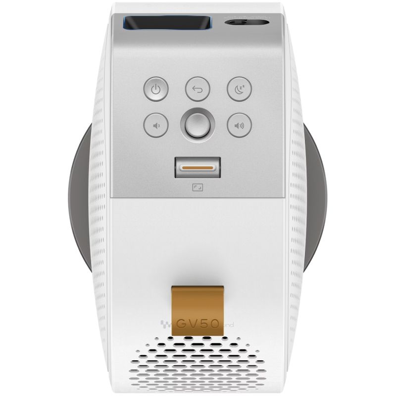 Проєктор BENQ GV50, лазерний,DLP,1080P,ANSI 500Lm,100000:1,Android11,HDMI,USB,Wi-Fi,BT5.0,16:9,білий (9H.JSR77.59E)